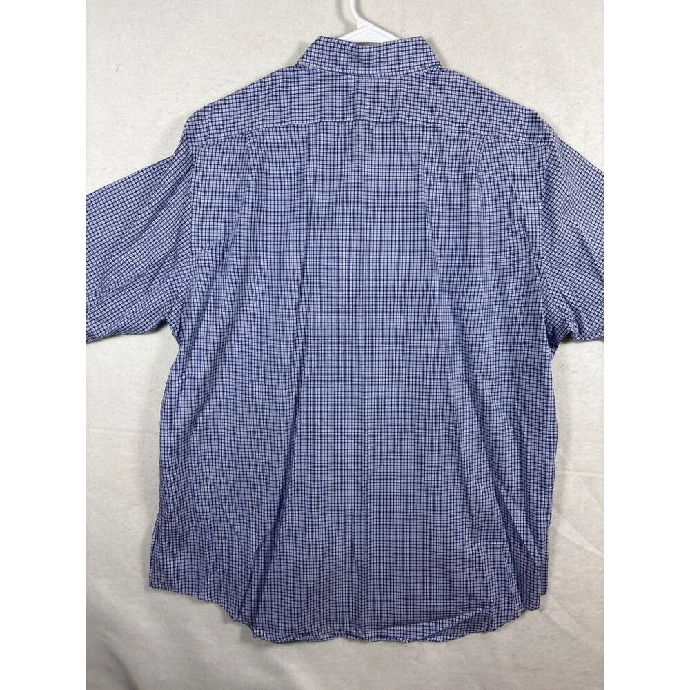 Polo Ralph Lauren‎ Mens Blue Gingham Check Dress Shirt XL